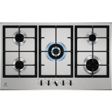 86cm built-in gas hob with 5 burners