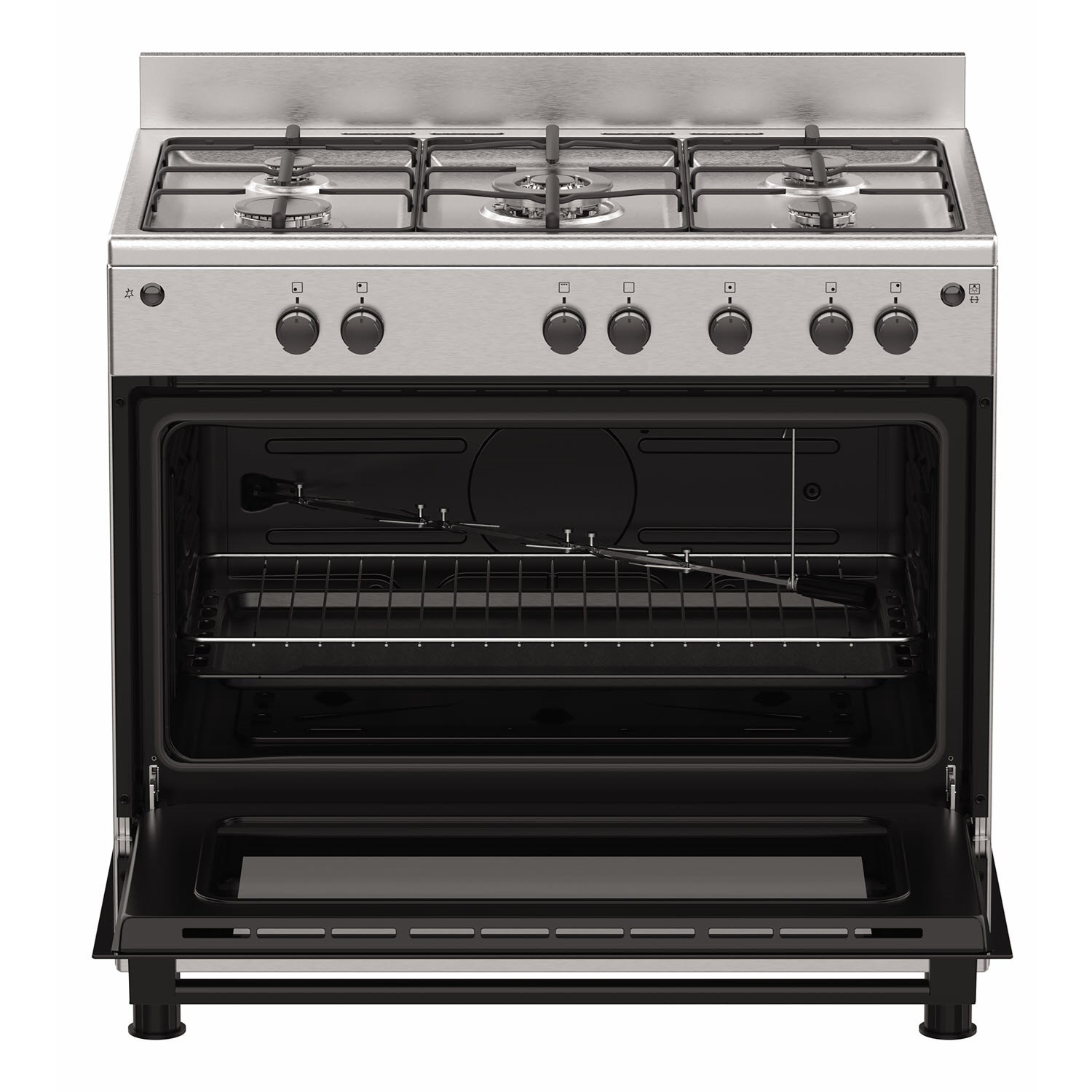 90cm UltimateTaste 300 freestanding cooker with gas hob and 127L gas ...